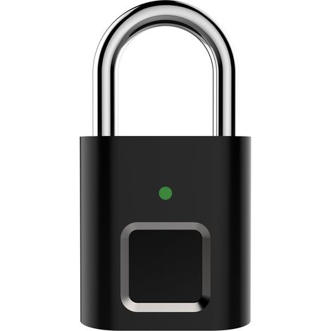 Cadenas à empreinte digitale pour cadenas à empreinte digitale sans clé intelligent Alliage de zinc pour cadenas à empreinte digitale sans clé intelligent Cadenas biométrique étanche pour prévenir le