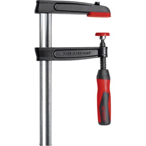 BESSEY Schraubzwinge Temperguss mit 2-K-Griff Schraubzwingen Leimzwinge