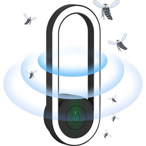 Ultrasonic Insect Repellent, Black Mosquito Repellent, Night Light, Summer Essential (1/4)