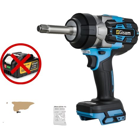 Llave de impacto, motor sin escobillas, alto par motor, sin batería, sin enchufe. (1/2)