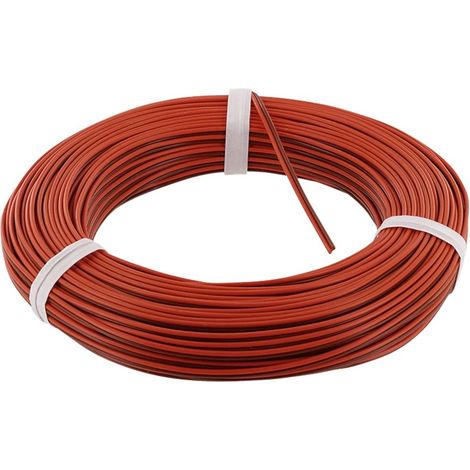 econ connect KZL2X014RTBR25 Fil de câblage 2 x 0.14 mm² rouge, marron 25 m C891292