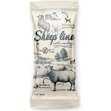 SYTA MICHA Sheep Line Os à mâcher à la vanille pour chiots, 12 cm