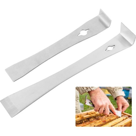 Set di leva e raschietto in 2 pezzi, set di leva piatta in acciaio inossidabile, leva compatta multiuso, leva per estrarre chiodi e raschietto per impieghi gravosi. (1/5)