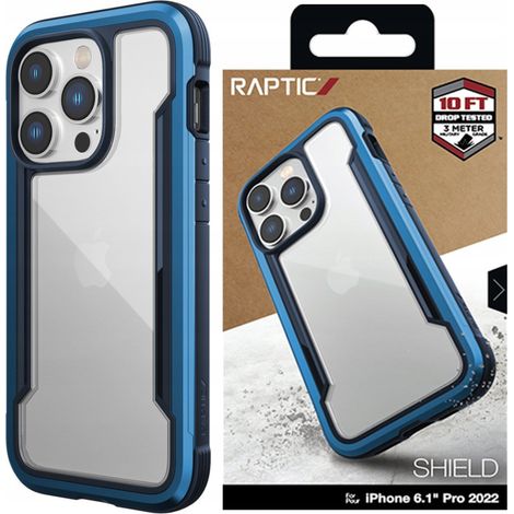 Custodia protettiva Raptic X-Doria Shield per iPhone 14 Pro Max, blu. (1/5)