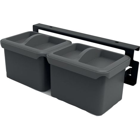 Kit Youboxx pour étagères YouK - pose latérale - largeur 300 mm - kit n°4 2 boîtes 1L avec couvercles - KESSEBÖHMER