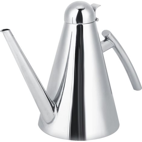 Bouteille doseuse en acier inoxydable 500 ml pour huile, vinaigre et sauces, distributeur pratique, contenant de cuisine résistant, accessoire de stockage pour cuisine. (1/5)