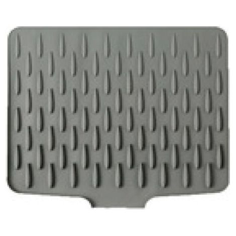 Tapis de cuisine en silicone motif goutte d'eau, résistant à la chaleur, antidérapant, sans BPA, imperméable, séchage rapide, lavable au lave-vaisselle (40 x 32 cm)