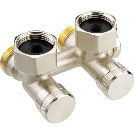 Répartiteur RLV-K droit pour radiateur Femelle 1/2" - par le sol - Danfoss 003L0280 (1/3)