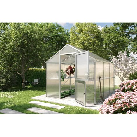 KGT Gewächshaus "Iris III", pressblank, 7,5 m², 16 mm HKP (1/3)