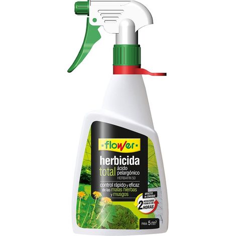Herbicide naturel acide pélargonique 300 ml – Contrôle des mauvaises herbes en 2h – Formulé à base d'acide pélargonique – Respectueux de l'environnement – Flower