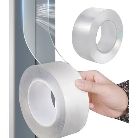 Ruban d'étanchéité pour fenêtre - 5,1 cm x 20 m - Ruban isolant anti-courants d'air - Protection de rebord de fenêtre amovible - Pour l'hiver - Bloque l'air froid (1 rouleau) (1/5)