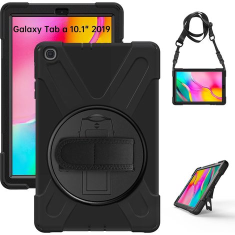 Schutzhülle für Samsung Galaxy Tab A 10.1 2019 T510/T515, Rotary Armor, Schwarz (1/5)