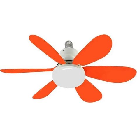 Ventilateurs de plafond avec éclairage, douille E27/26, à visser. Ventilateurs de plafond avec éclairage, orange, B. (1/5)