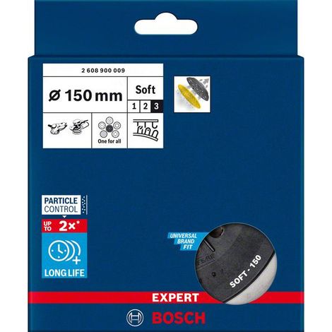 Platos de soporte multiperforados Expert Multihole para Bosch de 150 mm blando  BOSCH 2608900009