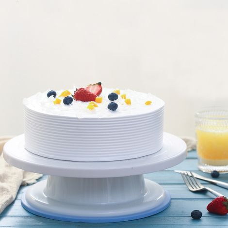 Plateau tournant pour la décoration de gâteaux, support à gâteaux rotatif Ejoyous de 28 cm avec kit de décoration. (1/5)