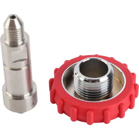 Adaptateur CO2 Inox Raccord Bouteille G5/8 vers 7/16-20 Acier Inoxydable Robuste Étanche pour Siphon Bière Maison (1/5)