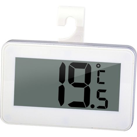 Weißes elektronisches Thermometer und Hygrometer für den Hausgebrauch, Digitalanzeige, geeignet für den Innenbereich in Schlafzimmern, Kühlräumen und Kühlschränken. (1/5)
