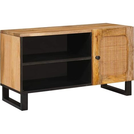 TV Cabinet with Storage Brown 80 x 33 x 46 cm Solid Mango Wood vidaXL
