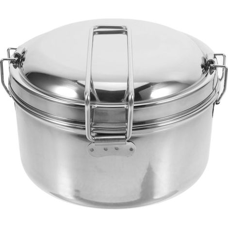 Boîte à bento étanche en acier inoxydable 304, double paroi (1/5)