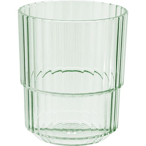 Gobelet Linea - Diamètre : 8,5 cm - Hauteur : 10 cm - Tritan - 300 ml - Couleur : vert clair (1/5)