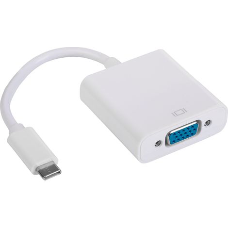 Adattatore convertitore Akyga AK-AD-55 da USB C 3.1 a VGA per monitor Full HD, cavo maschio/femmina (1/3)