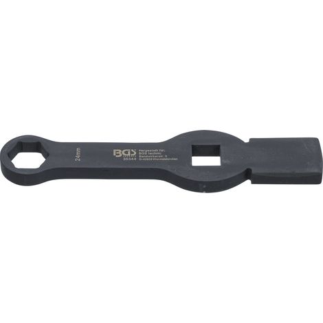 BGS Schlag-Ringschlüssel Sechskant mit 2 Schlagflächen SW 24 mm - 35344 (1/4)