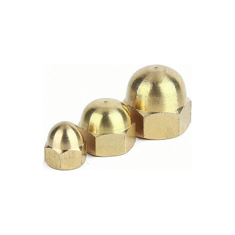 Dado Esagonale Cieco M 8 Zincato Giallo UNI5721 Ambrovit 500 Pezzi