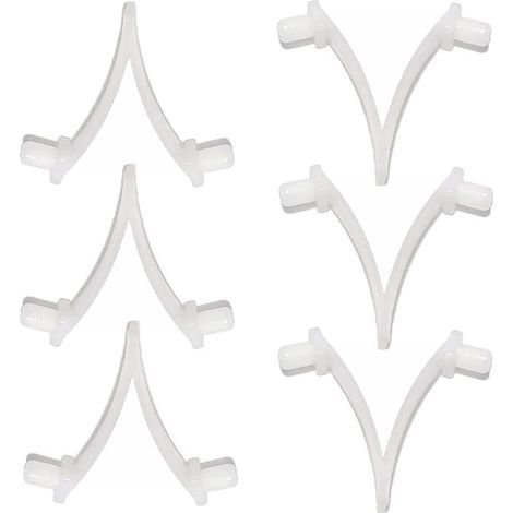 Connecteurs de piscine de type papillon – 6 clips de fixation pour brosses de piscine, épuisettes, têtes d'aspirateur et rallonges. (1/4)
