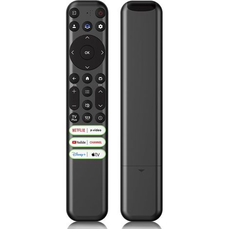Télécommande de remplacement pour téléviseur intelligent TCL Google, RC813, compatible avec les téléviseurs intelligents TCL QM8/QM7/S5/S4/S3/Q7/Q6/Q5 4K FHD UHD HDR QLED QD-Mini LED (non compatible a (1/5)