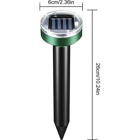 Solarbetriebene Ultraschall-Tierabwehrtechnologie, 4 Stück, für den Außenbereich, Garten, Rasen (1/5)