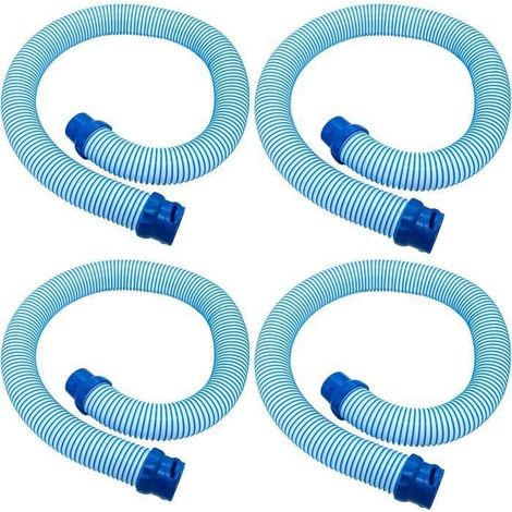Zodiac Mx6 Mx8 Jeu de 4 Sections de Tuyaux Twist Lock, 4 x 1m, pour Robots Nettoyeurs de Piscine Hydrauliques, Bleu
