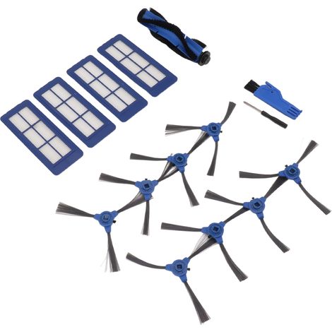 Kit de Remplacement Brosses Latérales Filtre pour Aspirateur Robot RoboVac 11S Max 15C Max 30C Max G30 Edge G10 Hybrid (1/5)