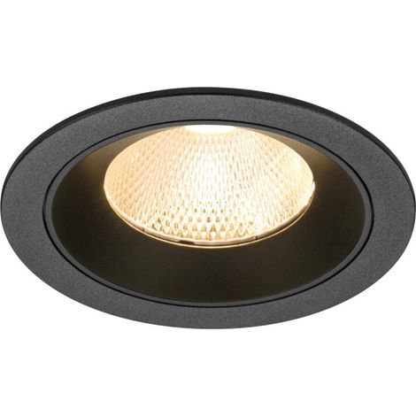 Encastré downlight NUMINOS® L intérieur 2700 K 20° IP20 rond noir - SLV - 1009757