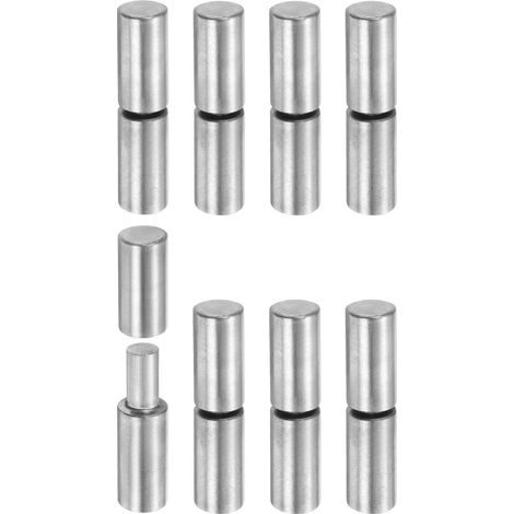 8Pcs Charnières À Baril Soudables, 4-3/8" x 15/16" Acier Carbone Lourde Charge Détachables À Souder Pour Metal Gate Swing Door Trailer Ramp (1/5)