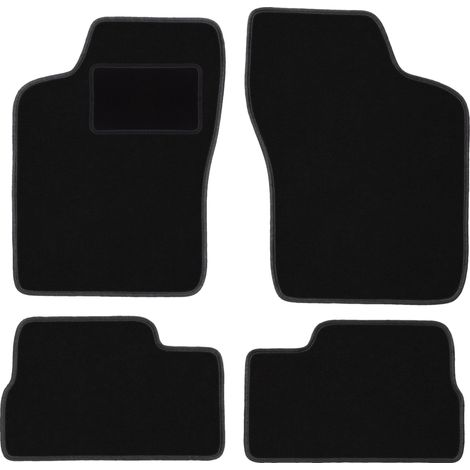 Tappetini per auto in velluto nero per: Opel Ascona C liftback, berlina (1981-1988) (1/5)