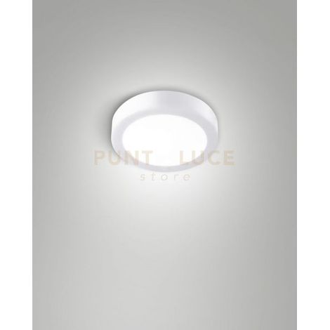 NICOLE PLAFONIERA ESTERNO BIANCO CCT 8W 2700K/3000K/4000K 896LM D.15CM IP54
