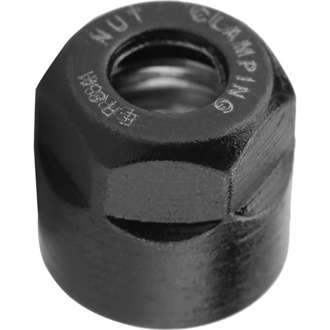 Ecrou De Serrage Dynamique Er8 En Métal Pour Mandrin De Tour - Finition Oxydée Noire - Compatible Porte-Outils Er8 - 1 Pièce (1/5)