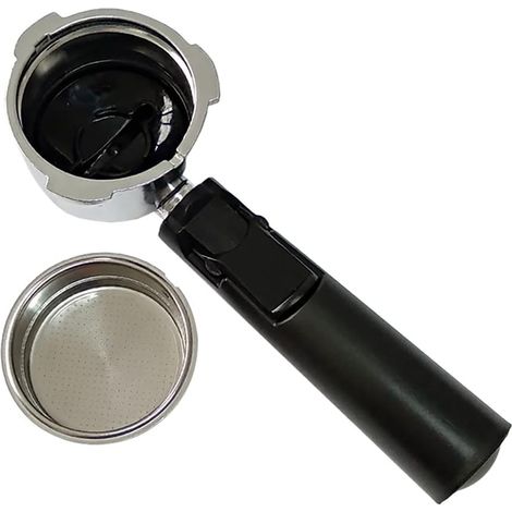 1 Porte-filtre sans fond, Diamètre 51 mm, Alliage aluminium, Pour machine espresso Homix 60 mm (1/5)