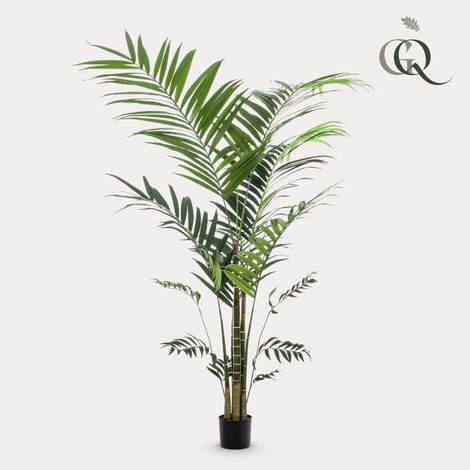 Palmier Kentia Artificiel Plante Verte Décorative Grande Taille pour Intérieur 210 cm - PANGIVO (1/5)