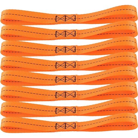 8x Zurrschlaufen 30cm, 25mm breit, für Auto & Motorrad, Ladungssicherung (1/5)