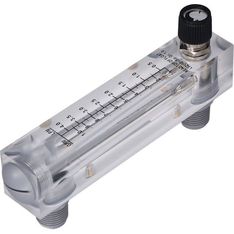 Débitmètre de liquide à panneau acrylique transparent et durable pour la mesure et la régulation de fluides liquides 0,1-1 GPM (1/5)