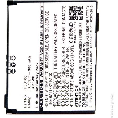 NX - Batterie GPS 3.7V 900mAh - 338937010208HJS100 (1/4)