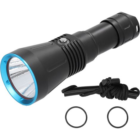 Lampe de plongée professionnelle XHP70 10000lm, torche étanche 150m pour pêche sous-marine, puissante lumière forte (1/5)