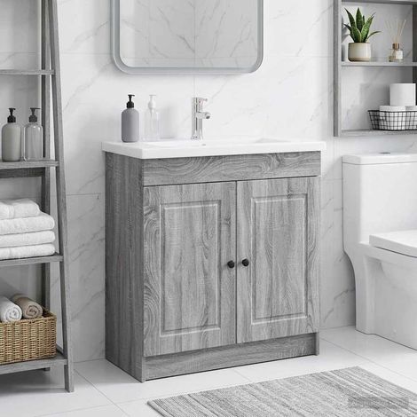 Cabinet debajo del fregadero  gris 78,5 x 37,5 x 81 cm