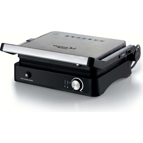 Ariete MetalGrill 3in1 Elektrogrill Silber und Schwarz (1/4)
