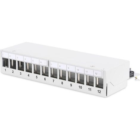 Digitus Panel de parcheo modular gris claro 265 mm (1/4)