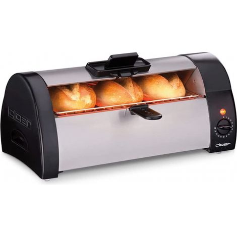 Cloer Brötchenbäcker 3080 Edelstahl-Schwarz