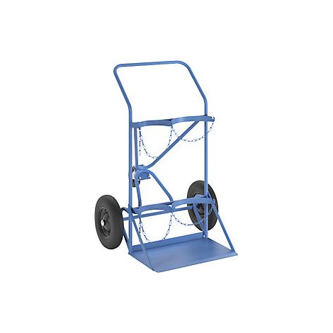 Carretilla para bombonas de acero y de gas  para 2 bombonas de