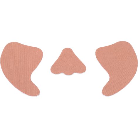 Patchs de protection oculaire anti-UV, coupe-vent, anti-gel, respirants et absorbants pour le visage, adaptés aux activités extérieures. Forme arquée et séparée. (1/5)