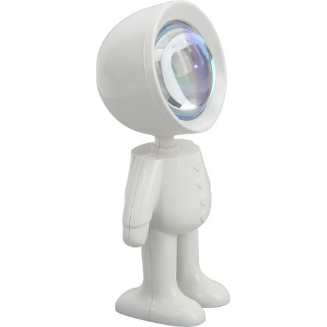 Lampe de projecteur, astronaute, lumière ambiante du soleil qui ne se couche jamais, mini robot, astronaute, lumière du coucher de soleil, coucher de soleil rouge) (1/5)
